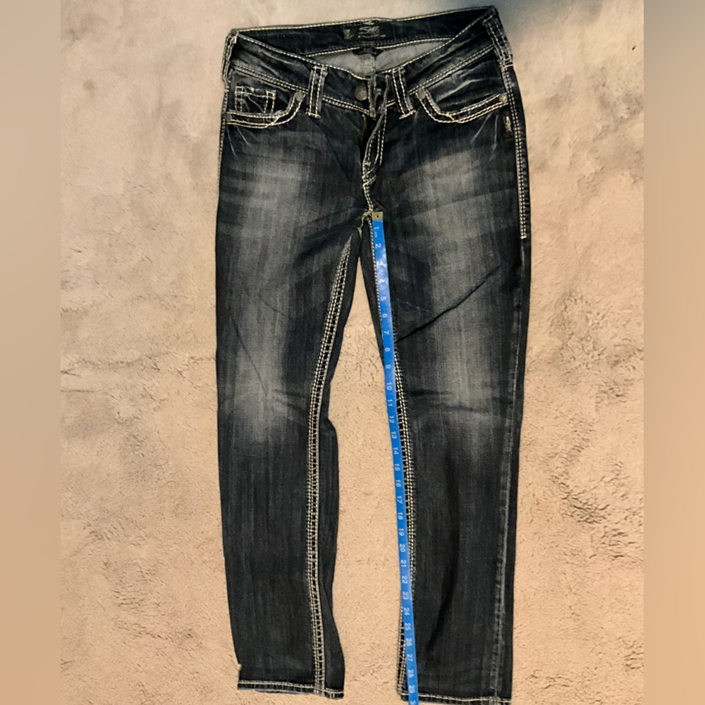 Silver Jeans Women's Suki Dark Wash Skinny Jeans